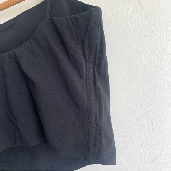 New Everlane The Cropped Square Neck Cami in Black Size XS - Picture 7 of 9